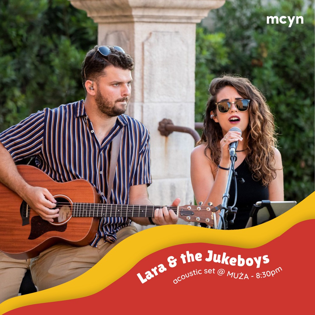 📣 Have you heard? 📣

Malta's groovy pop-funk band, @lara.jukeboys will be playing live during WYD Launch at MUŻA ❗️

Join us 🫵